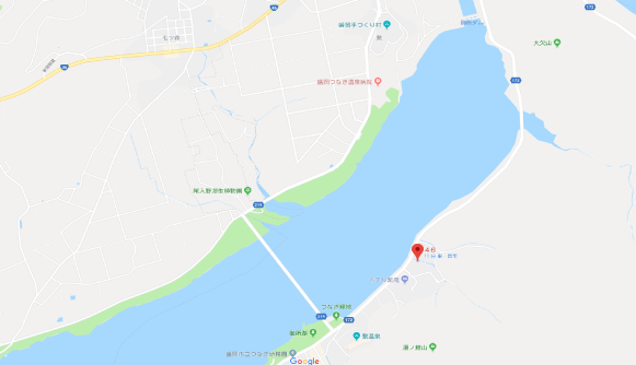 Googleマップ、岩手　盛岡　御所湖
